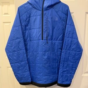 The North Face Men's Blue Hooded Puffer Jacket